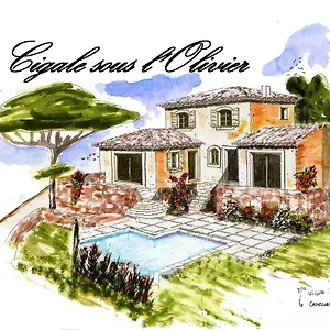 3* Bed & Breakfast La Cigale Sous L'olivier